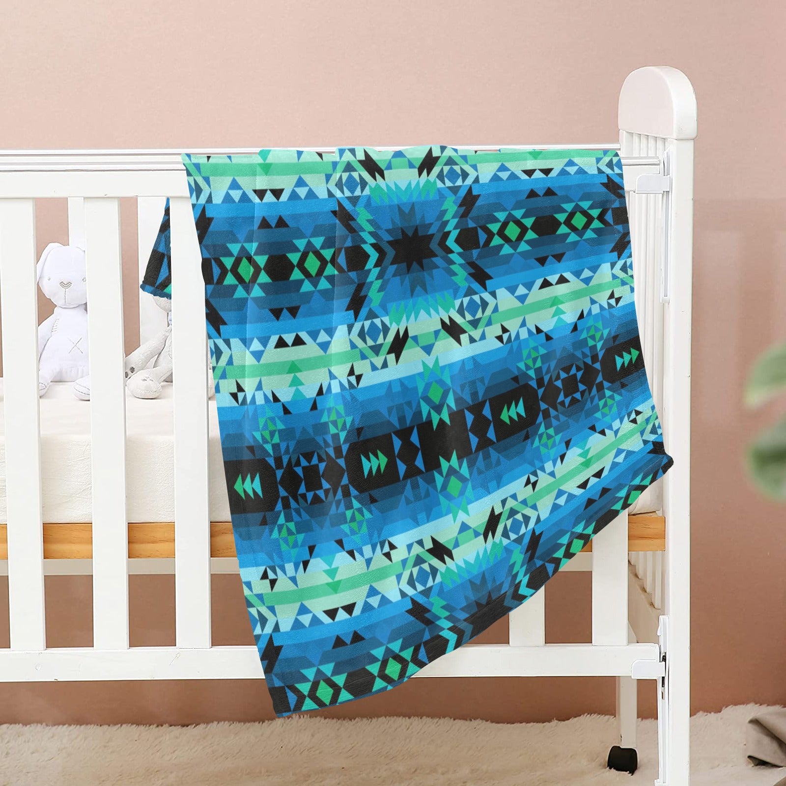 Green Star Baby Blanket 30"x40" Baby Blanket 30"x40" e-joyer 