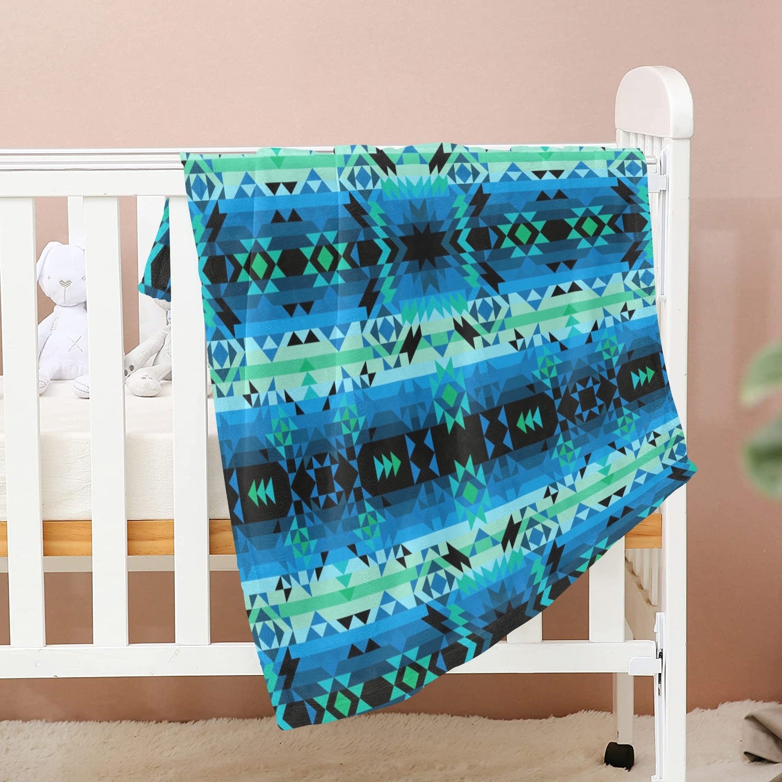 Green Star Baby Blanket 40"x50" Baby Blanket 40"x50" e-joyer 