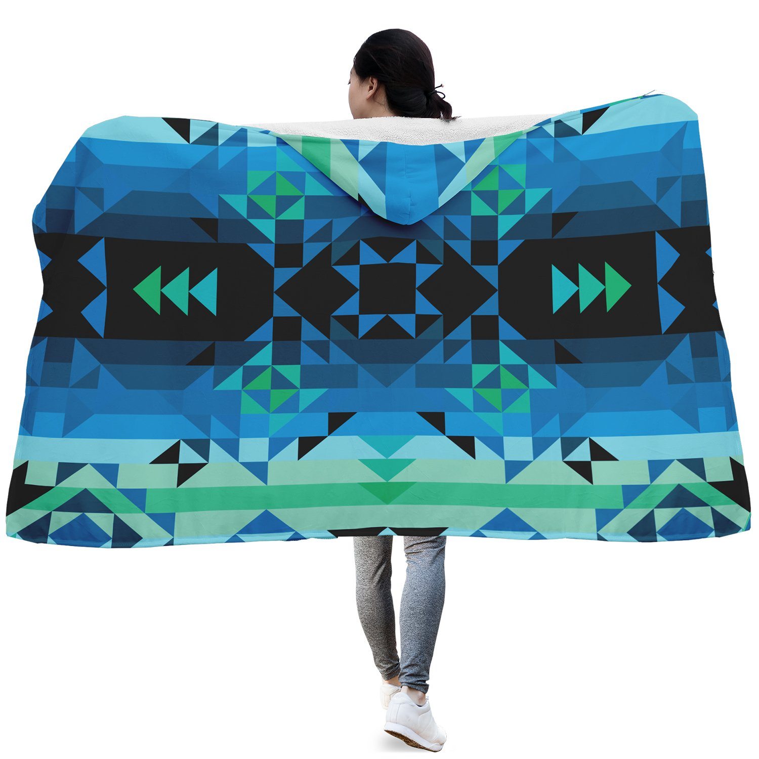 Green Star Hooded Blanket blanket 49 Dzine