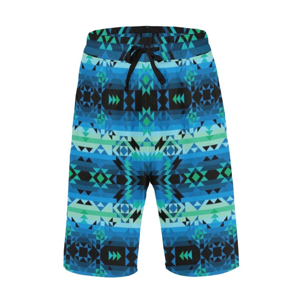 Green Star Men's All Over Print Casual Shorts (Model L23) short e-joyer