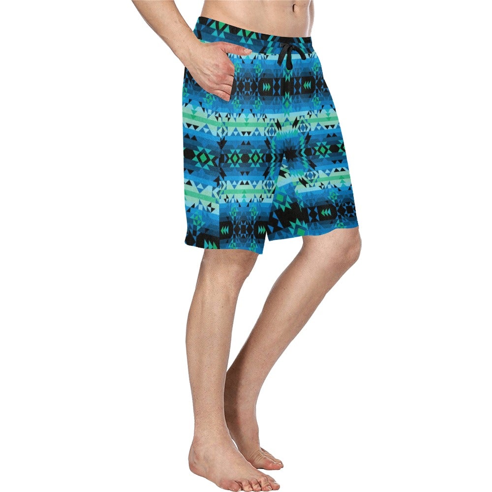 Green Star Men's All Over Print Casual Shorts (Model L23) short e-joyer