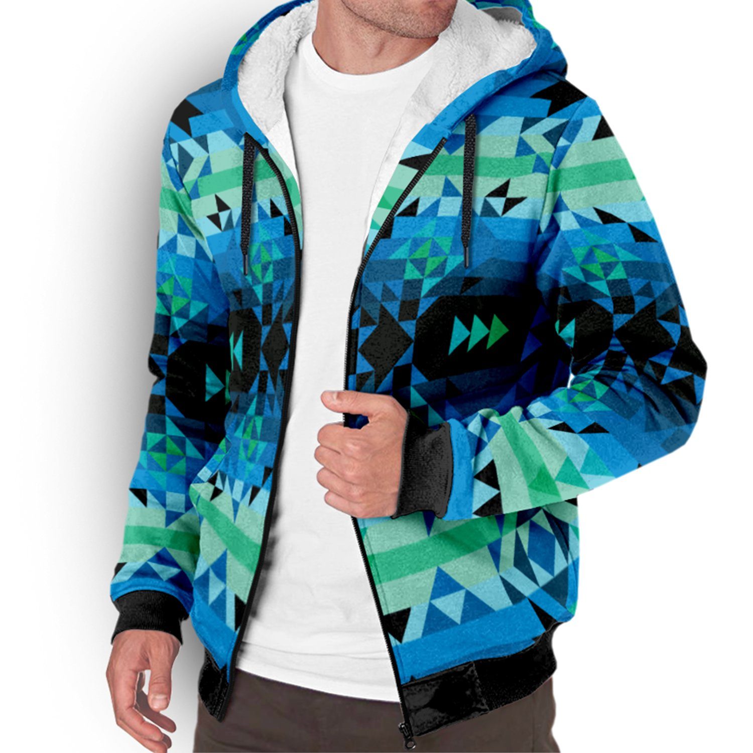 Green Star Sherpa Hoodie hoodie Herman