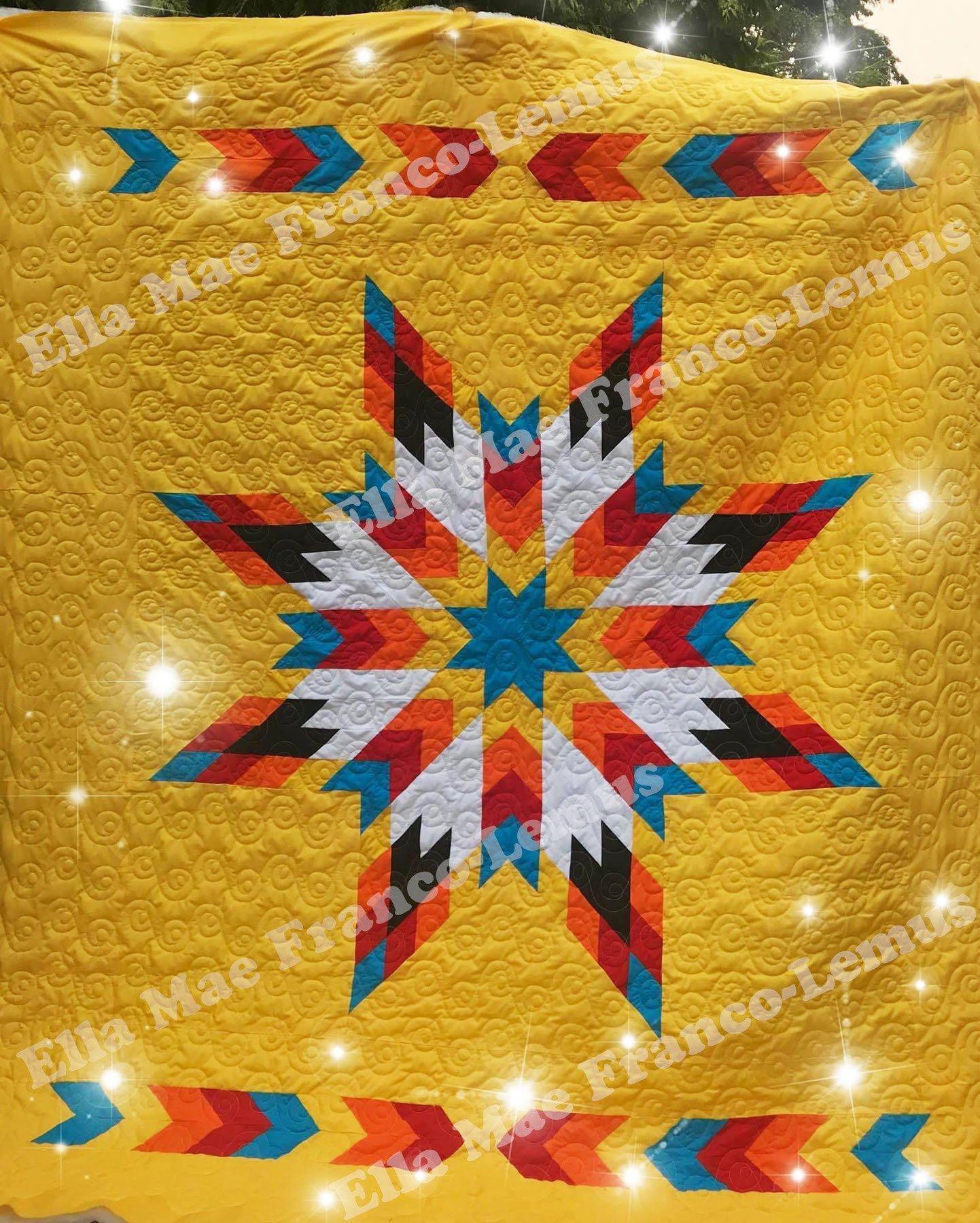 Handmade Star Quilt- Design 36 49 Dzine