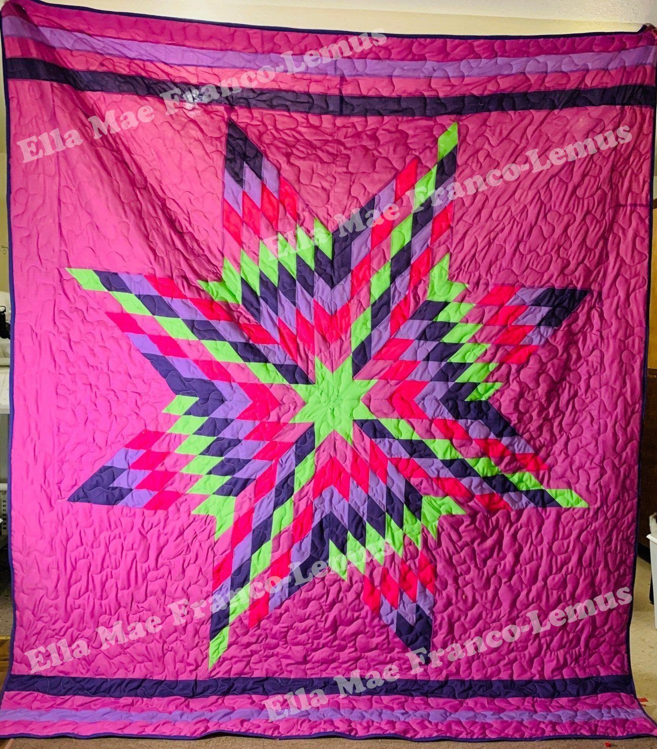 Handmade Star Quilt- Design 9 49 Dzine