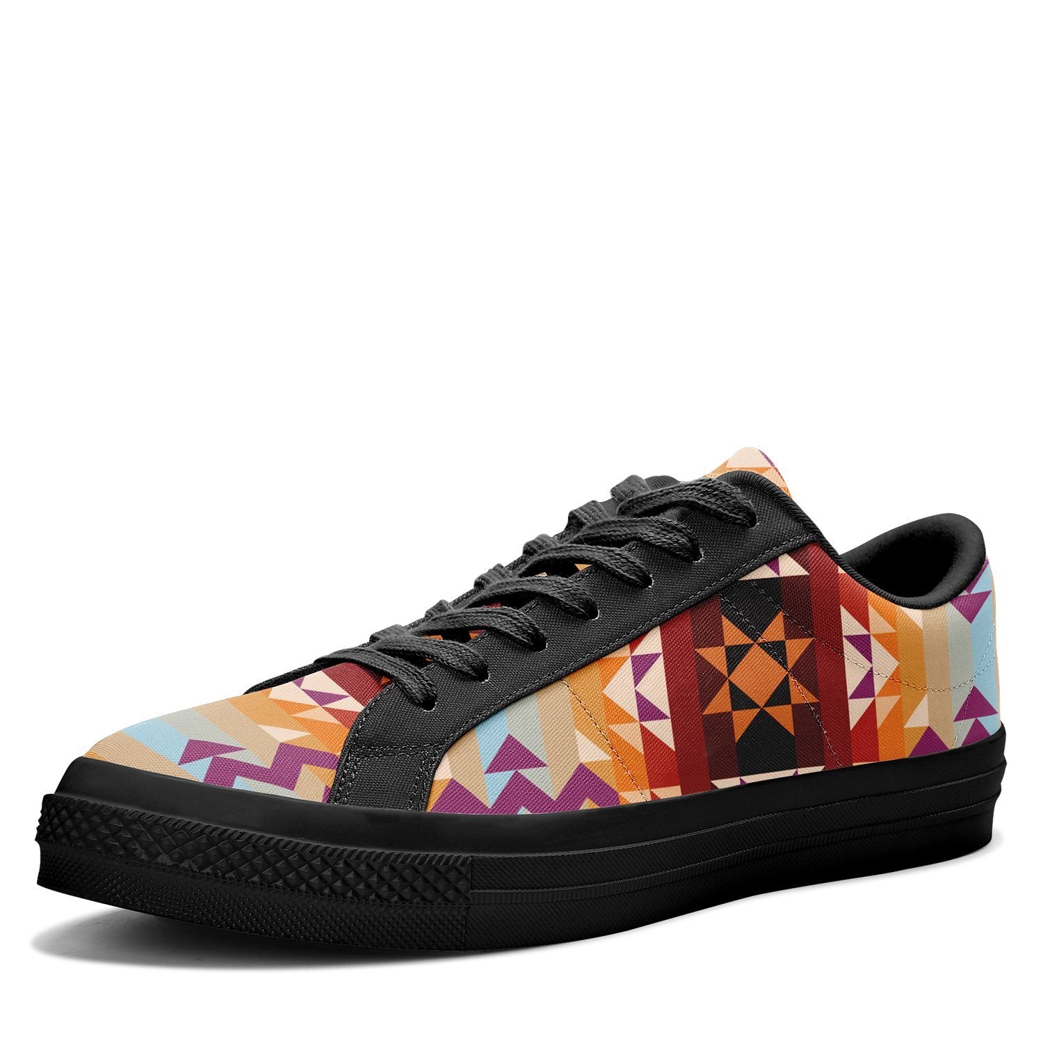 Heatwave Aapisi Low Top Canvas Shoes Black Sole aapisi Herman