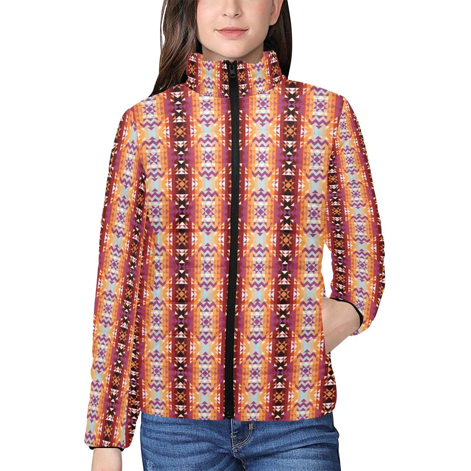 Heatwave Women's Stand Collar Padded Jacket (Model H41) jacket e-joyer