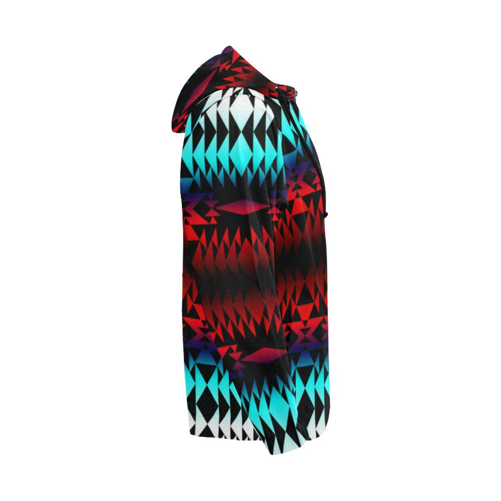 In Between Two Worlds All Over Print Full Zip Hoodie for Men (Model H14) All Over Print Full Zip Hoodie for Men (H14) e-joyer