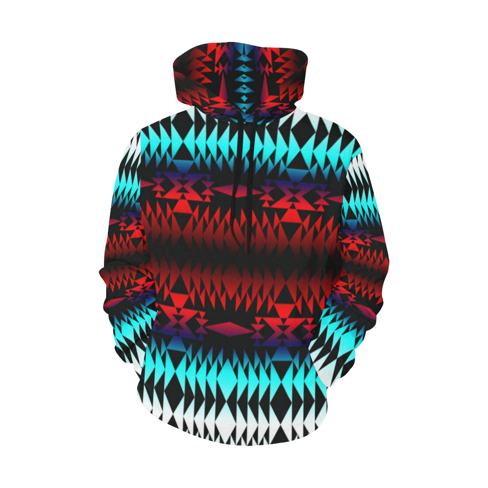 In Between Two Worlds All Over Print Hoodie for Women (USA Size) (Model H13) All Over Print Hoodie for Women (H13) e-joyer