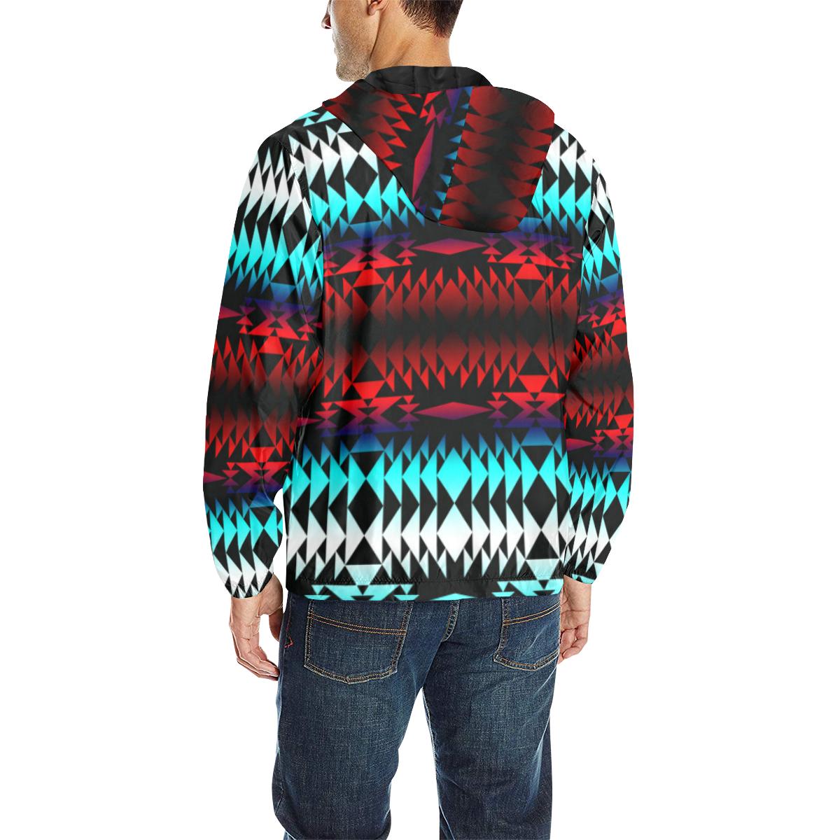 In Between Two Worlds All Over Print Quilted Windbreaker for Men (Model H35) All Over Print Quilted Windbreaker for Men (H35) e-joyer