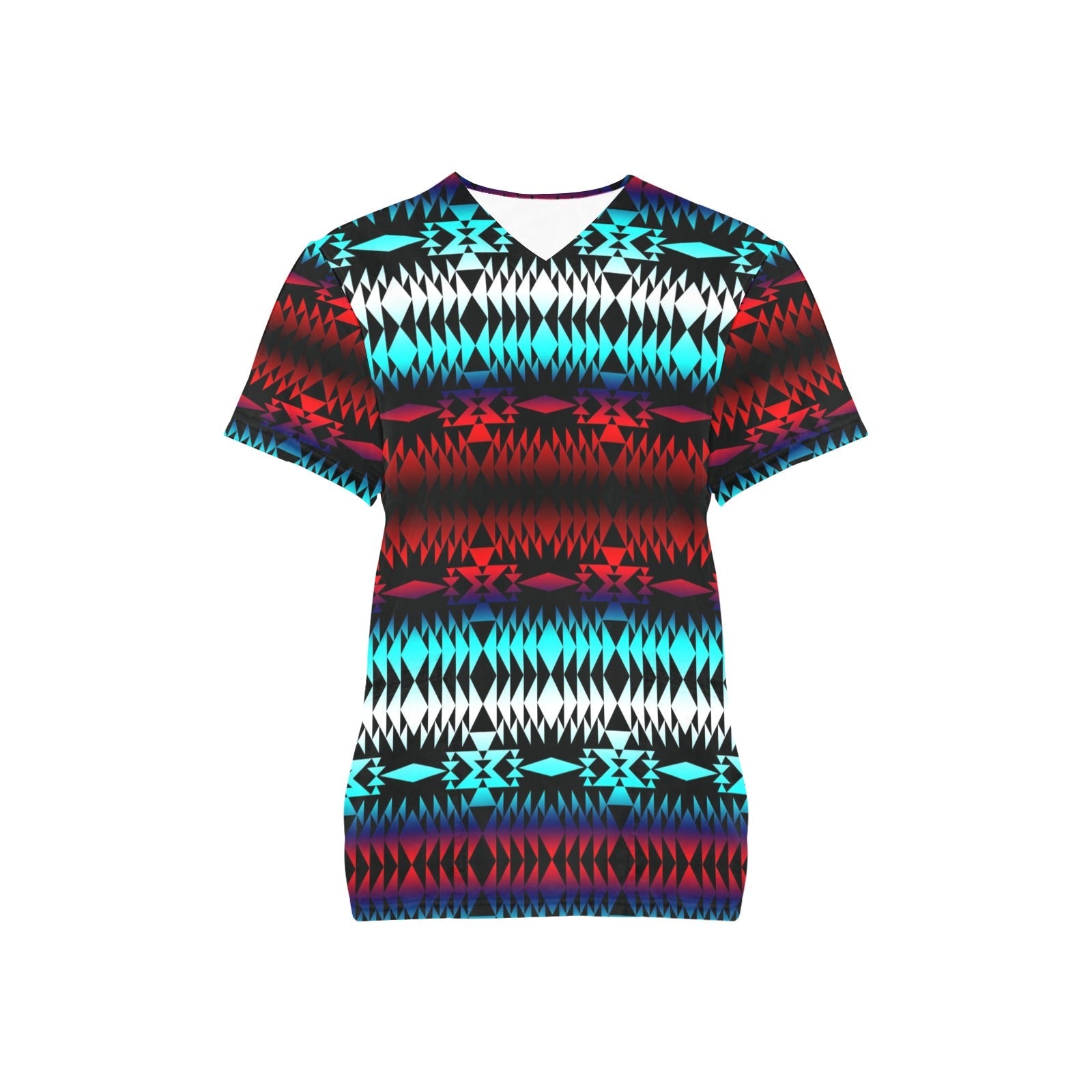 In Between Two Worlds All Over Print Scrub Top Scrub Top e-joyer