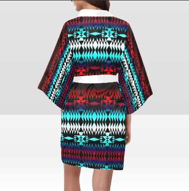 In Between Two Worlds Kimono Robe Artsadd