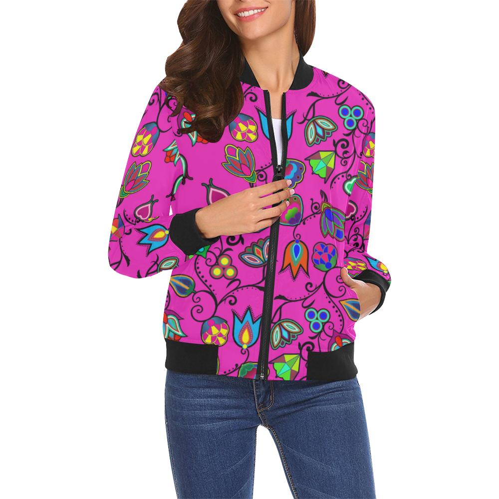 Indigenous Paisley All Over Print Bomber Jacket for Women (Model H19) All Over Print Bomber Jacket for Women (H19) e-joyer