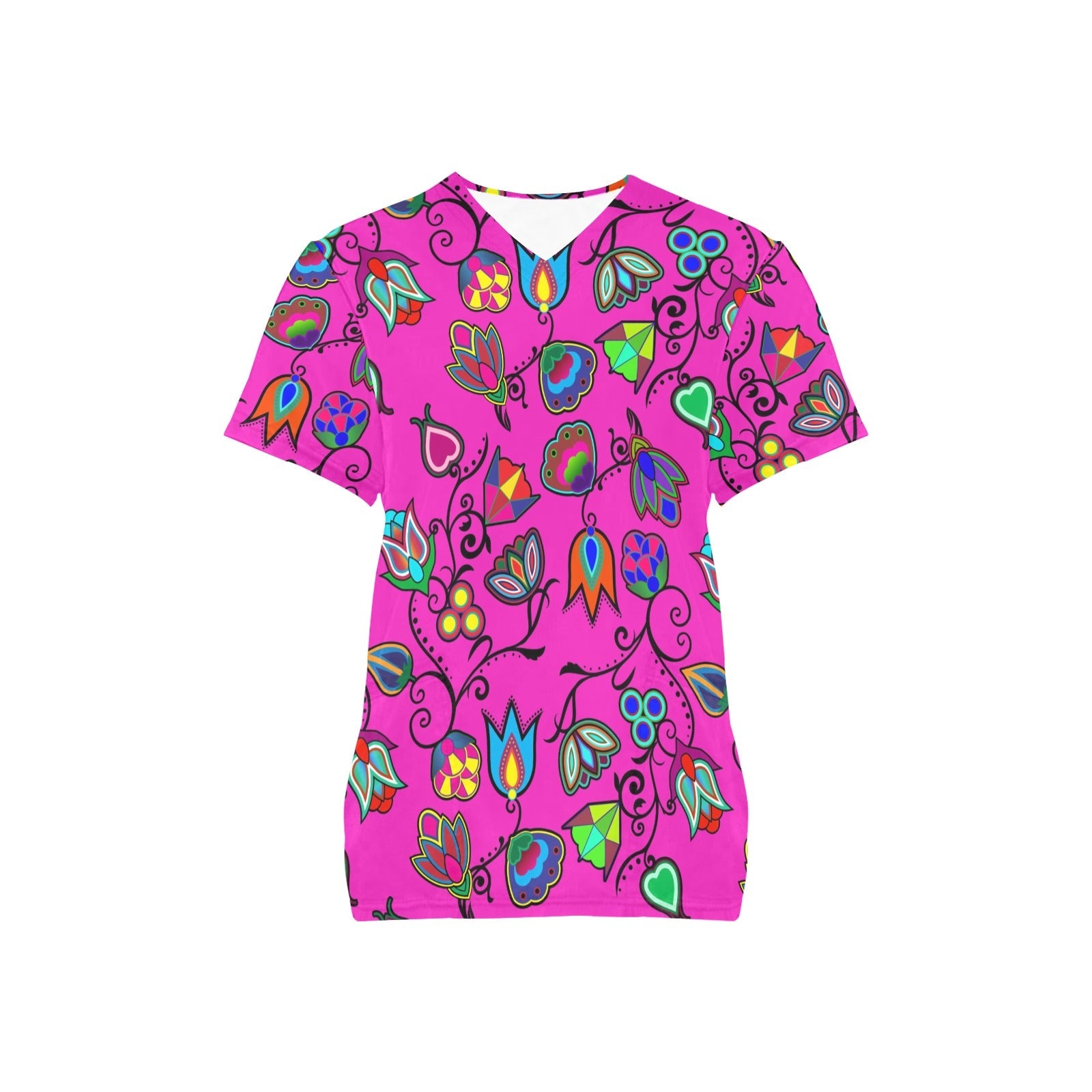 Indigenous Paisley All Over Print Scrub Top Scrub Top e-joyer