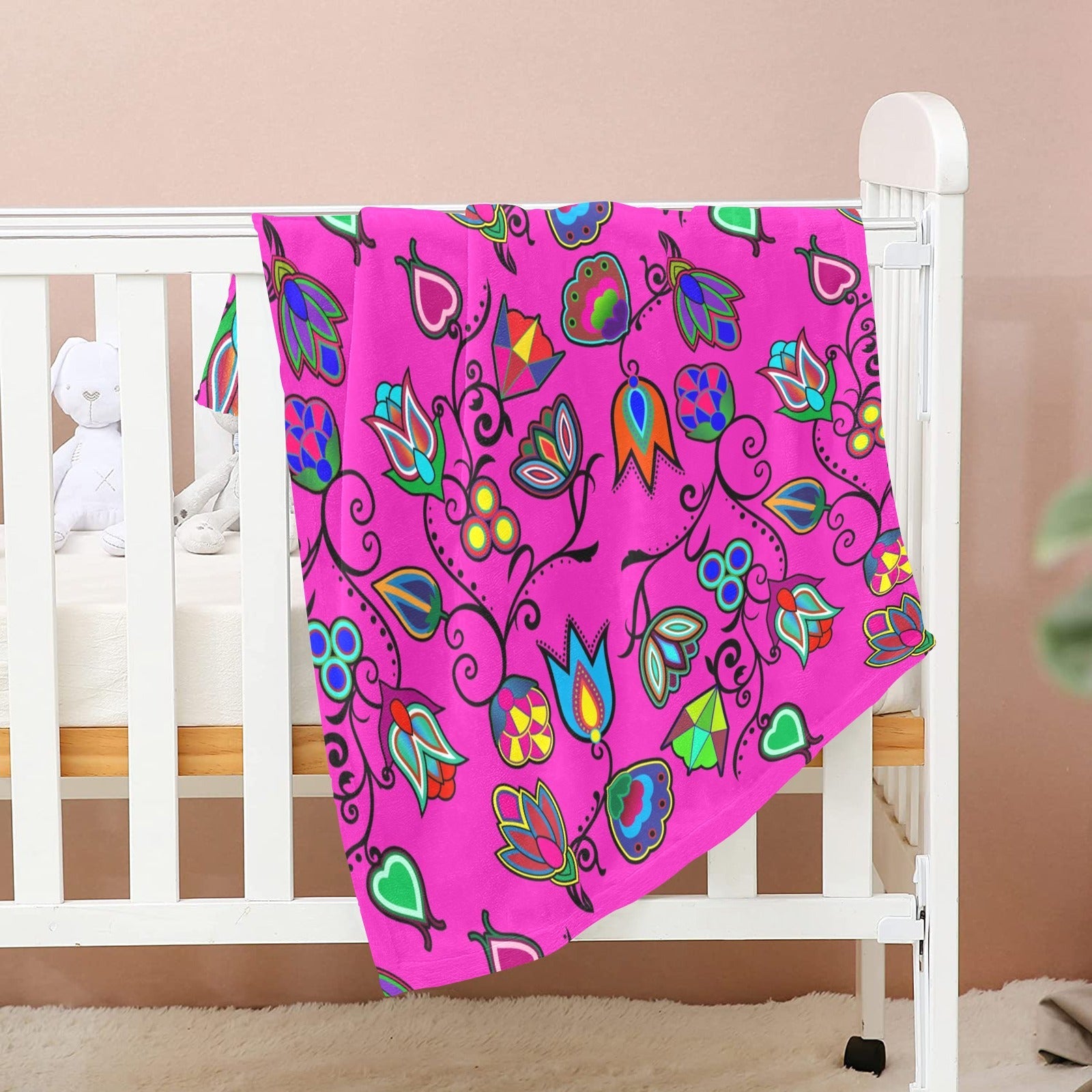 Indigenous Paisley Baby Blanket 30"x40" Baby Blanket 30"x40" e-joyer