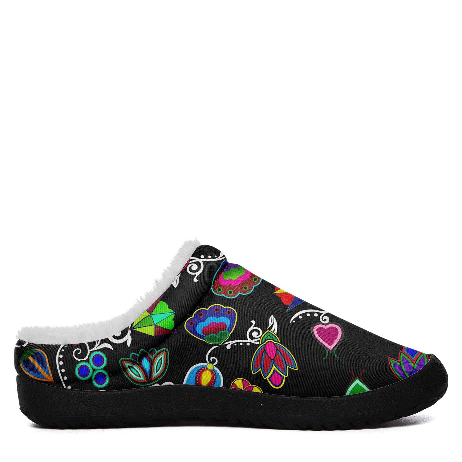 Indigenous Paisley Black Ikinnii Indoor Slipper 49 Dzine
