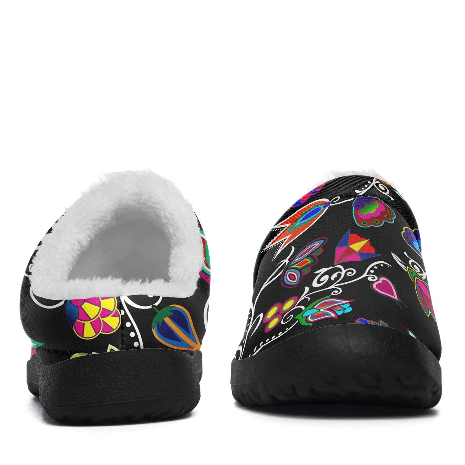 Indigenous Paisley Black Ikinnii Indoor Slipper 49 Dzine