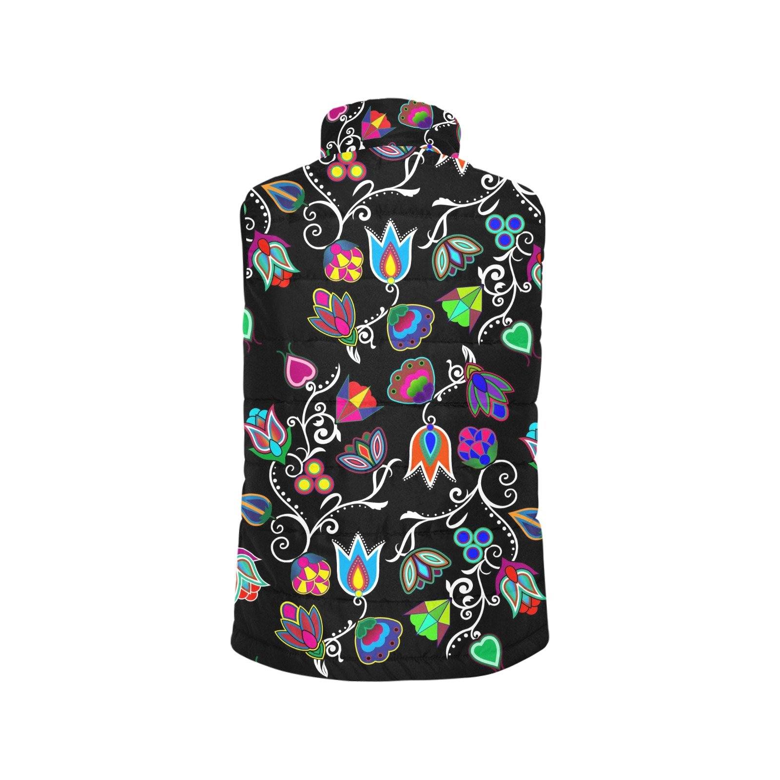 Indigenous Paisley Black Men's Padded Vest Jacket (Model H44) Men's Padded Vest Jacket (H44) e-joyer