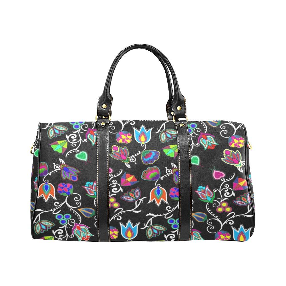 Indigenous Paisley Black New Waterproof Travel Bag/Small (Model 1639) bag e-joyer
