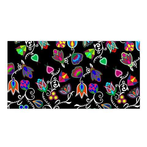 Indigenous Paisley Black Satin Shawl Satin Shawl Scarf 49 Dzine