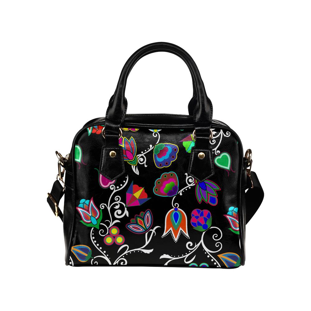 Indigenous Paisley - Black Shoulder Handbag (Model 1634) Shoulder Handbags (1634) e-joyer