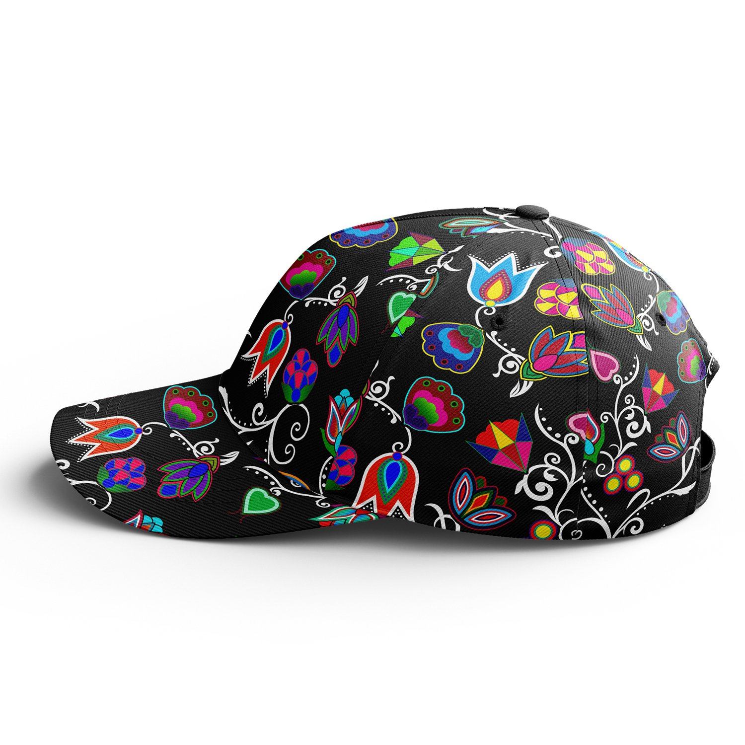Indigenous Paisley Black Snapback Hat hat Herman