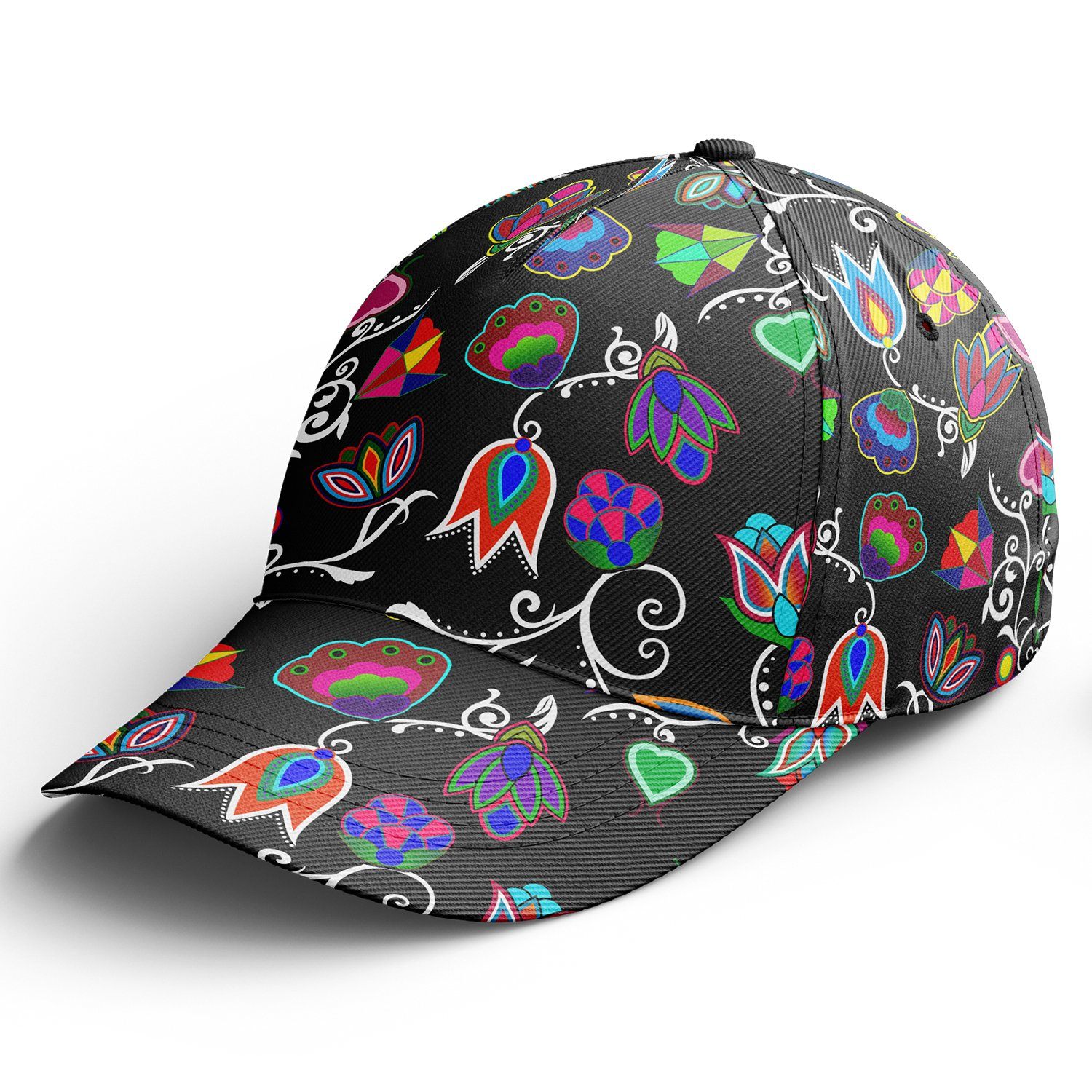 Indigenous Paisley Black Snapback Hat hat Herman 