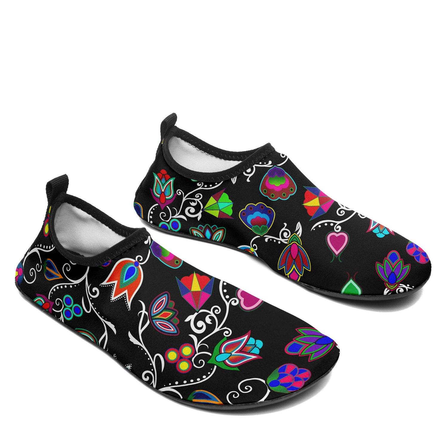 Indigenous Paisley Black Sockamoccs Slip On Shoes 49 Dzine
