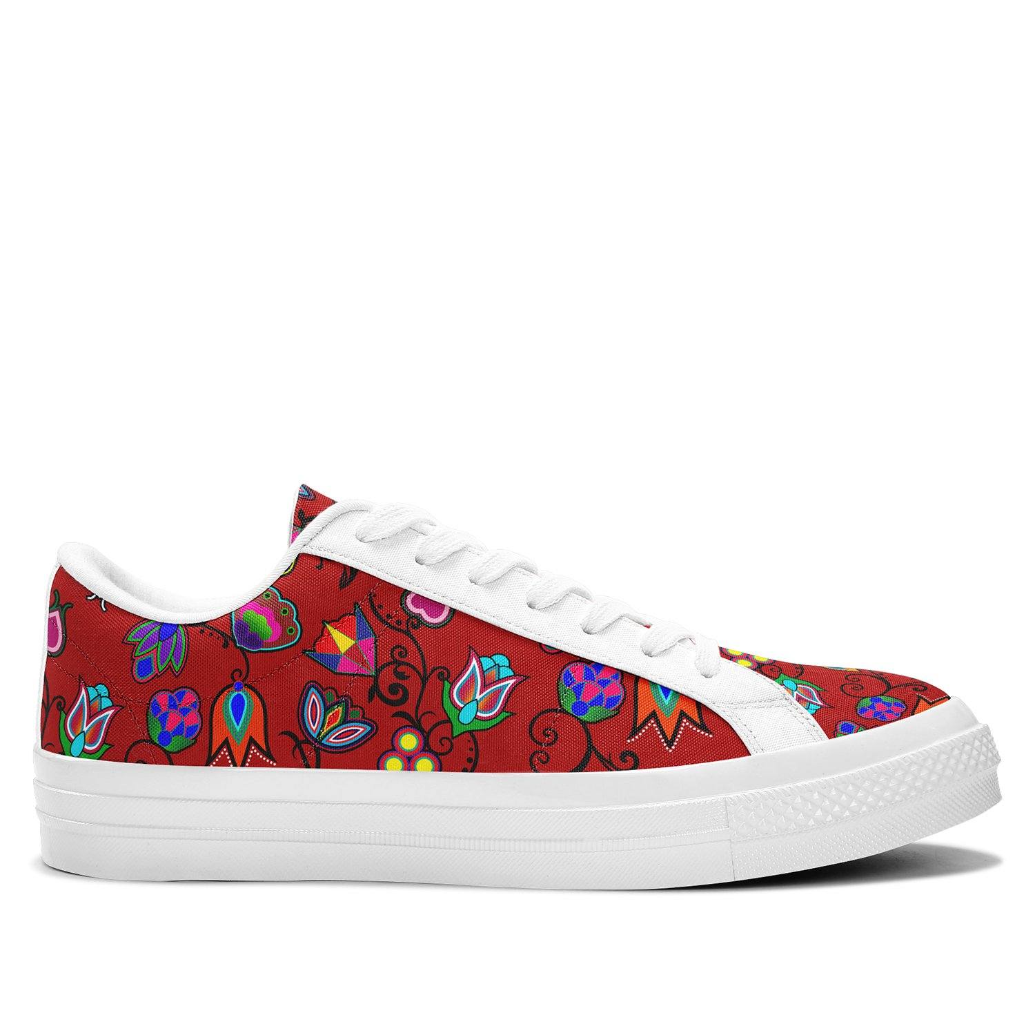 Indigenous Paisley Dahlia Aapisi Low Top Canvas Shoes White Sole 49 Dzine