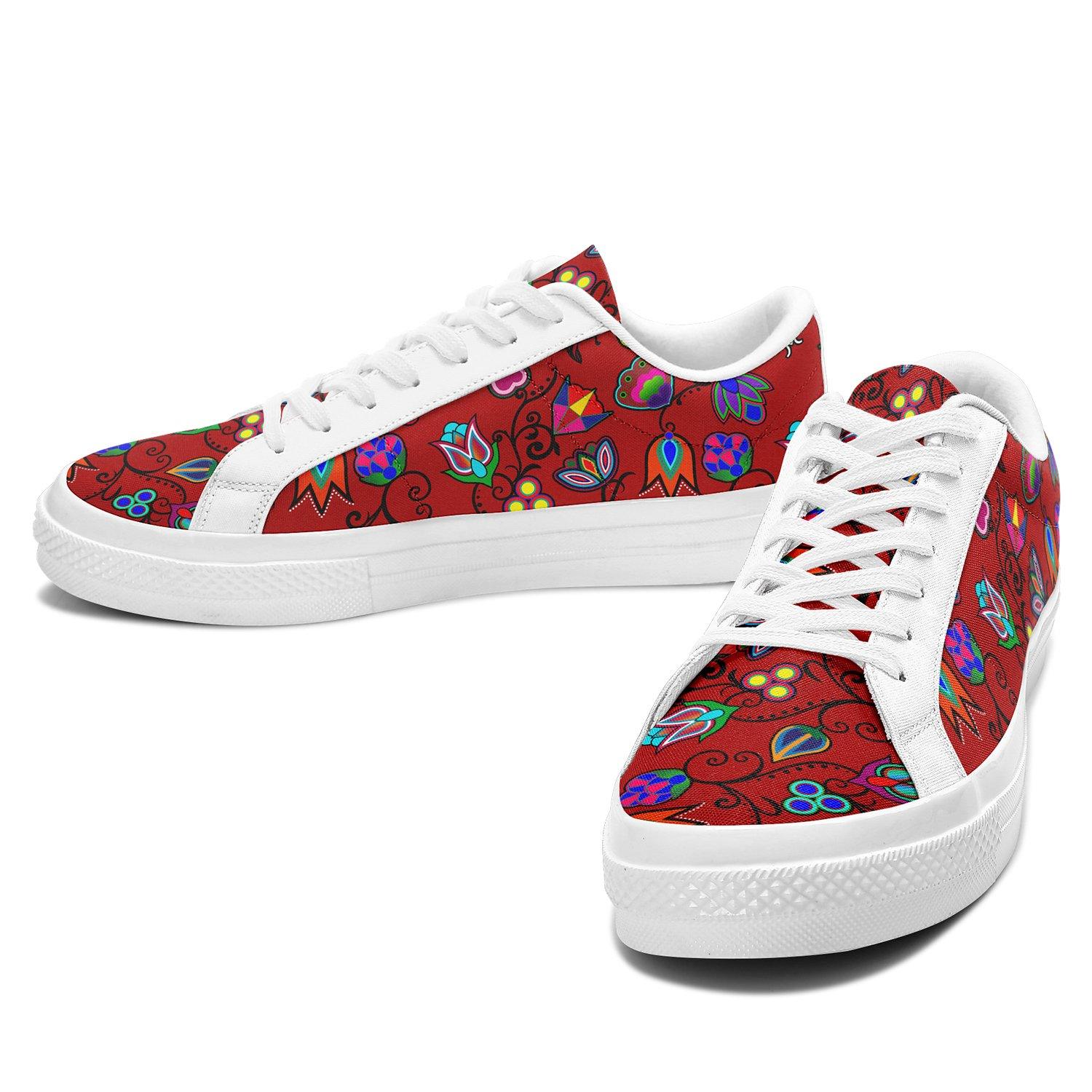 Indigenous Paisley Dahlia Aapisi Low Top Canvas Shoes White Sole 49 Dzine