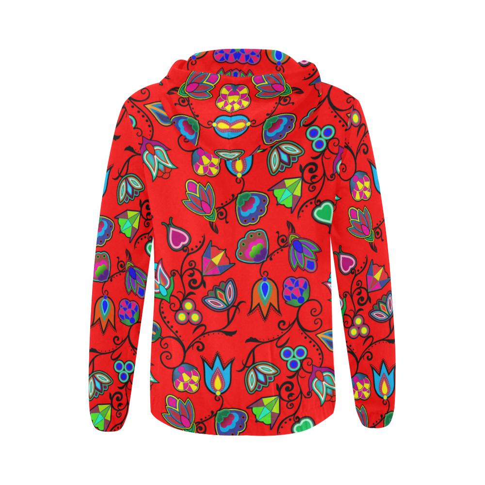 Indigenous Paisley - Dahlia All Over Print Full Zip Hoodie for Women (Model H14) All Over Print Full Zip Hoodie for Women (H14) e-joyer