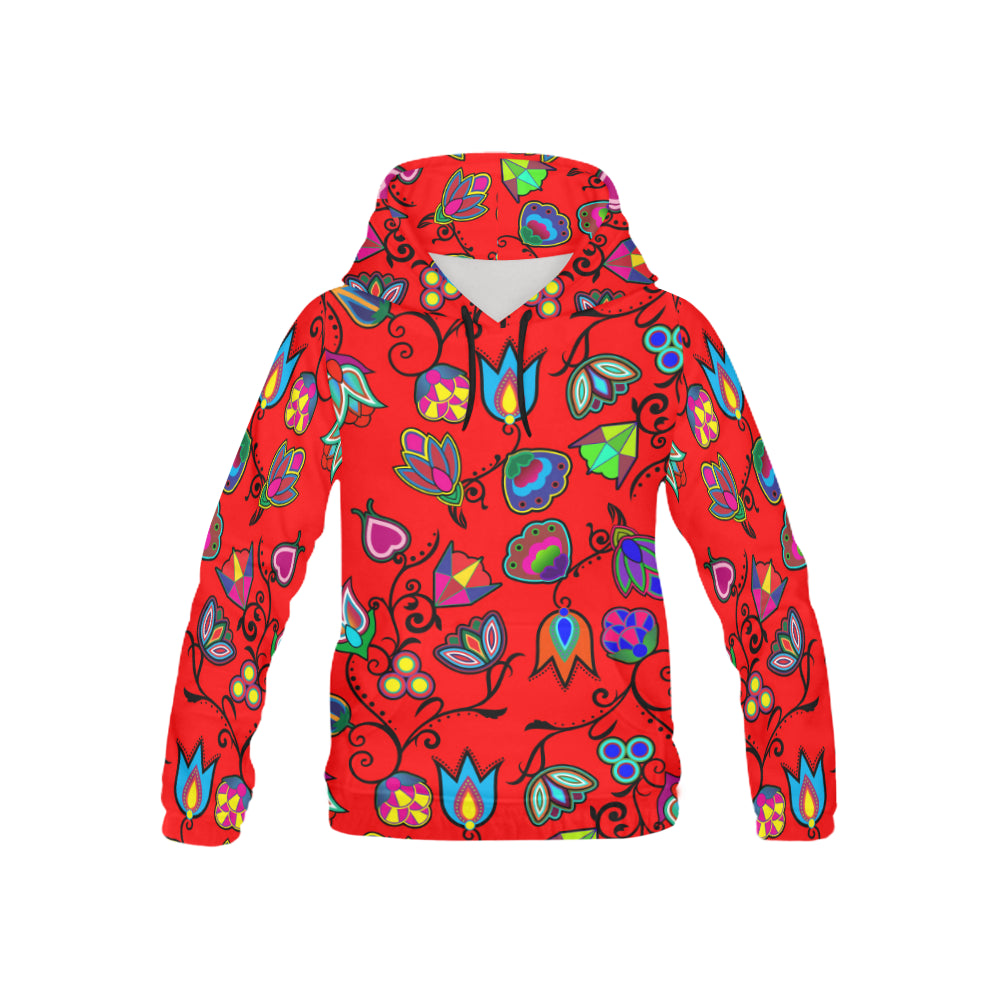 Indigenous Paisley - Dahlia All Over Print Hoodie for Kid (USA Size) (Model H13) All Over Print Hoodie for Kid (H13) e-joyer