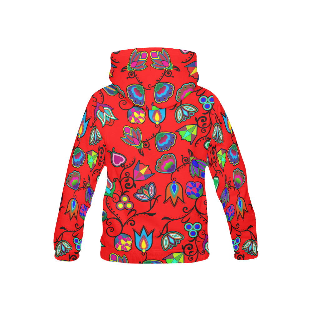 Indigenous Paisley - Dahlia All Over Print Hoodie for Kid (USA Size) (Model H13) All Over Print Hoodie for Kid (H13) e-joyer