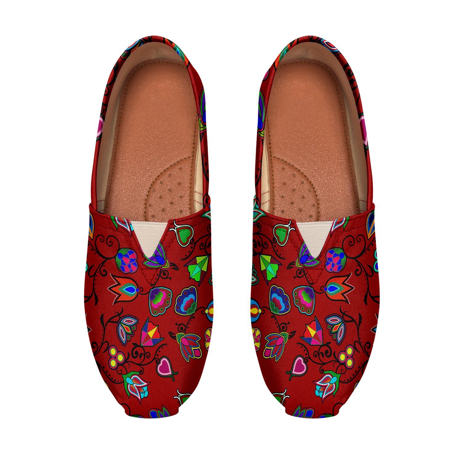 Indigenous Paisley Dahlia Casual Unisex Slip On Shoe Herman