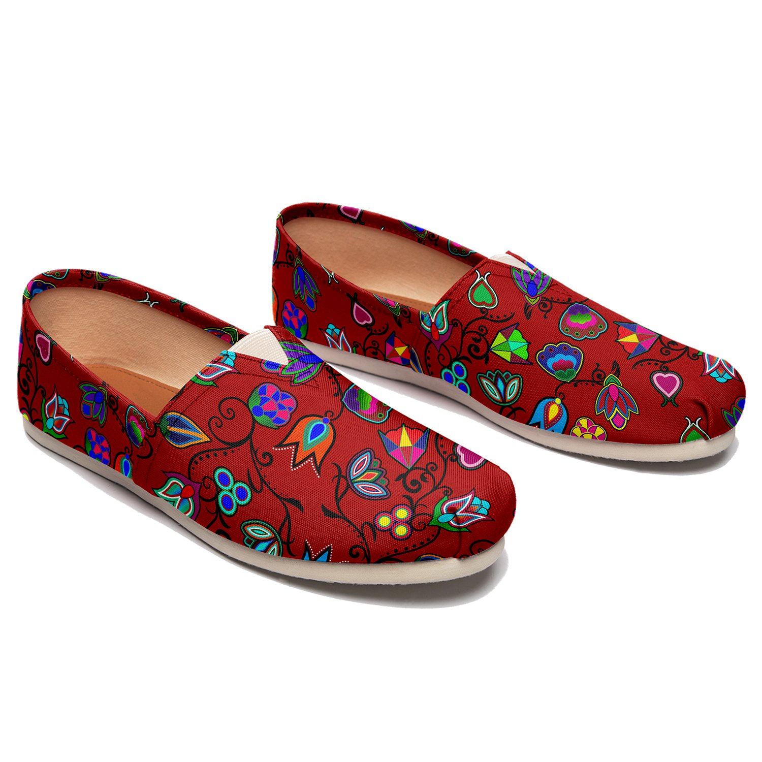 Indigenous Paisley Dahlia Casual Unisex Slip On Shoe Herman