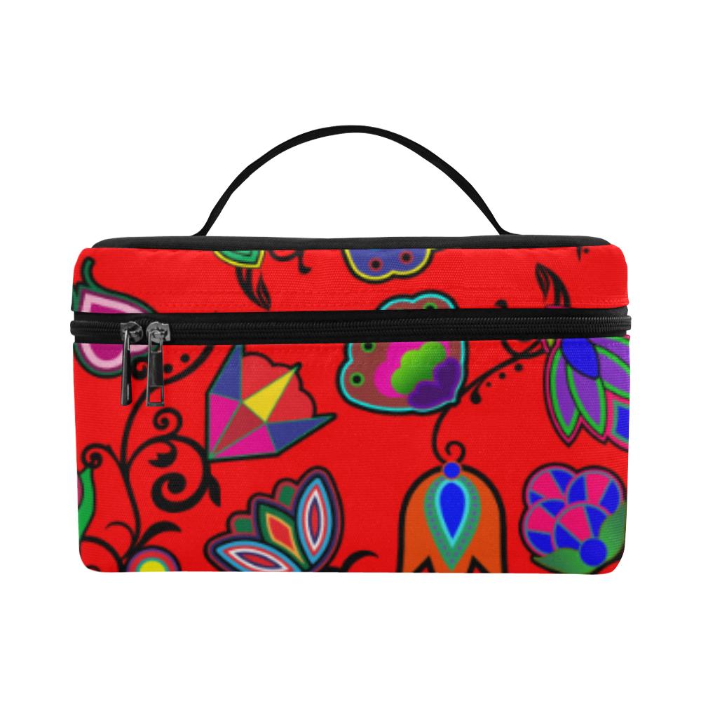 Indigenous Paisley Dahlia Cosmetic Bag/Large (Model 1658) Cosmetic Bag e-joyer