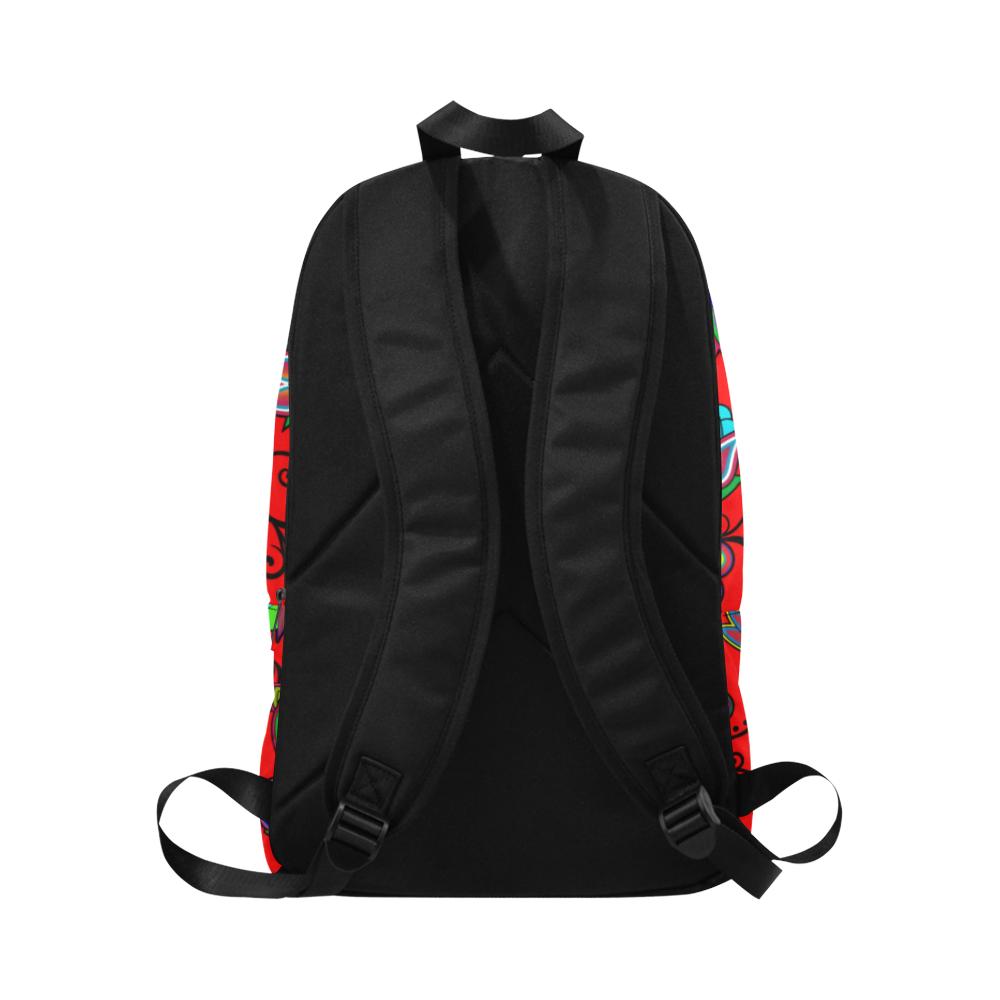 Indigenous Paisley Dahlia Fabric Backpack for Adult (Model 1659) Casual Backpack for Adult (1659) e-joyer