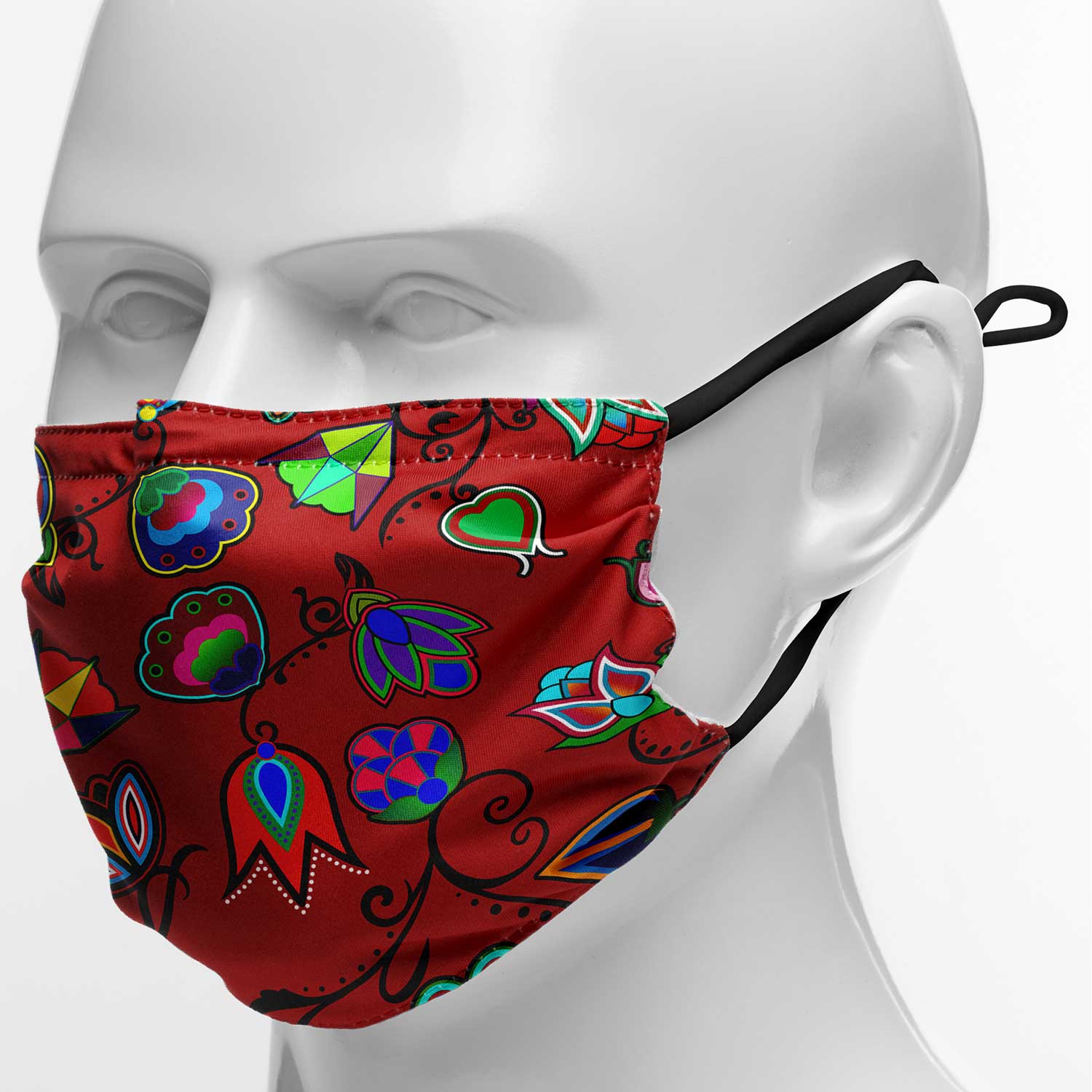 Indigenous Paisley Dahlia Face Cover Herman