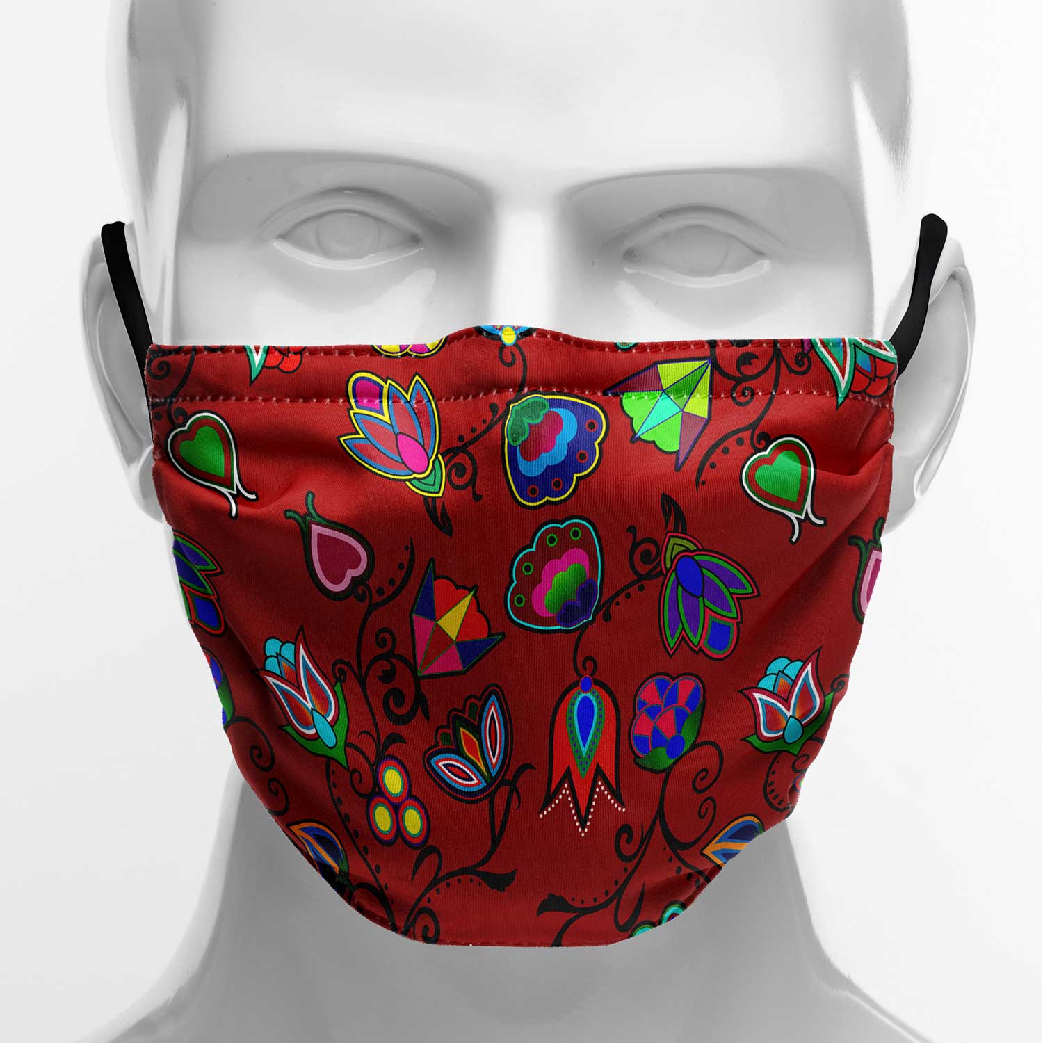 Indigenous Paisley Dahlia Face Cover Herman