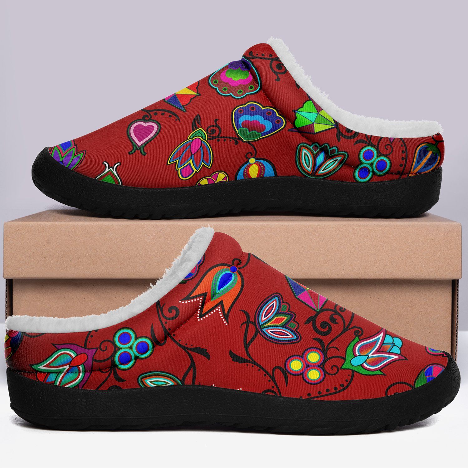 Indigenous Paisley Dahlia Ikinnii Indoor Slipper 49 Dzine