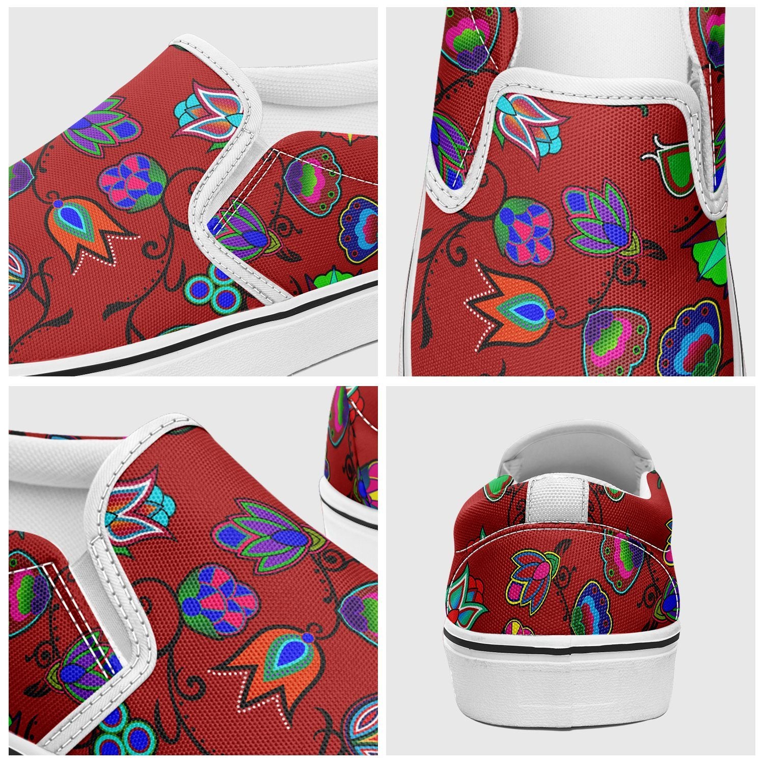 Indigenous Paisley Dahlia Otoyimm Canvas Slip On Shoes 49 Dzine