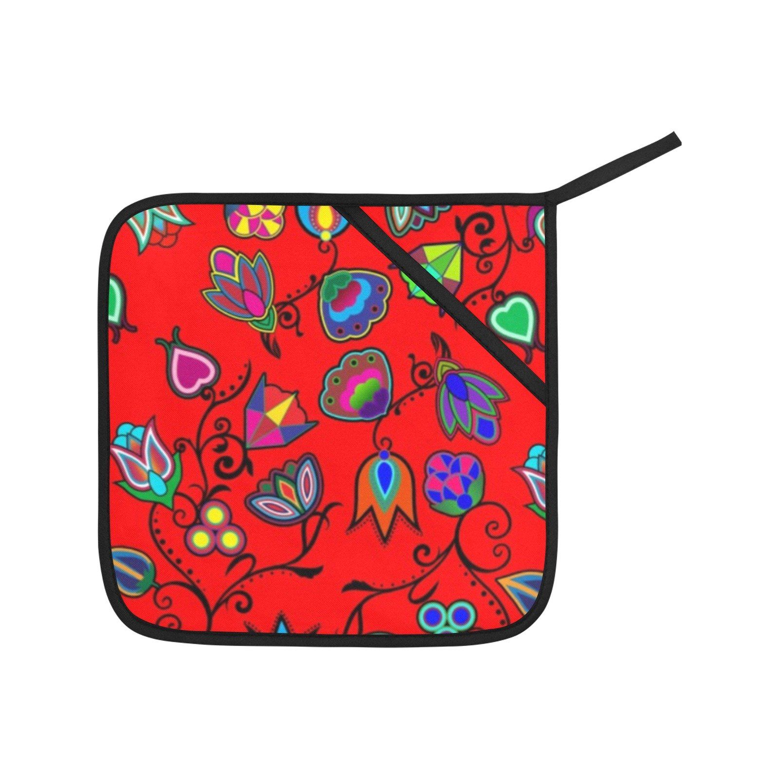 Indigenous Paisley Dahlia Oven Mitt & Pot Holder Oven Mitt & Pot Holder e-joyer