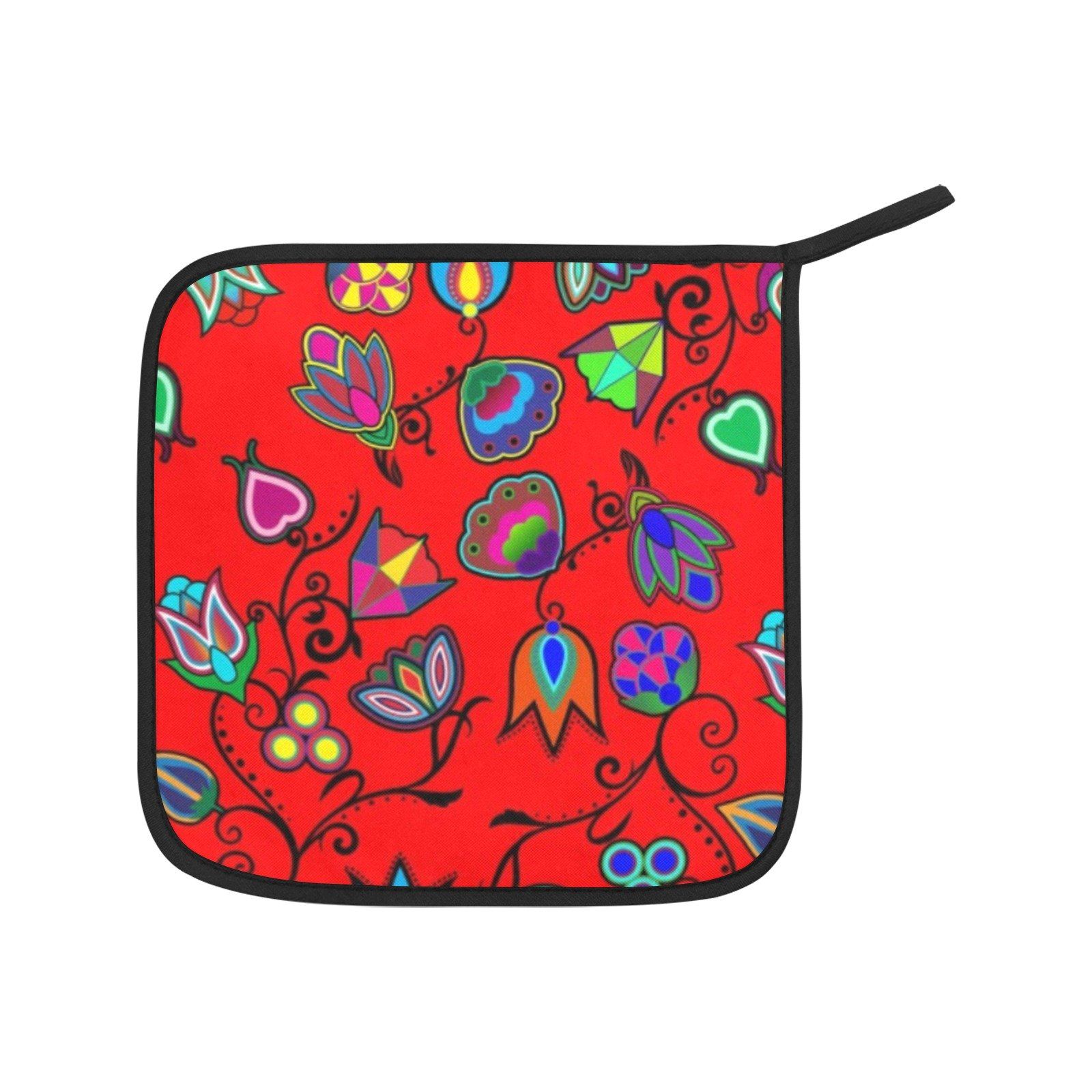 Indigenous Paisley Dahlia Oven Mitt & Pot Holder Oven Mitt & Pot Holder e-joyer