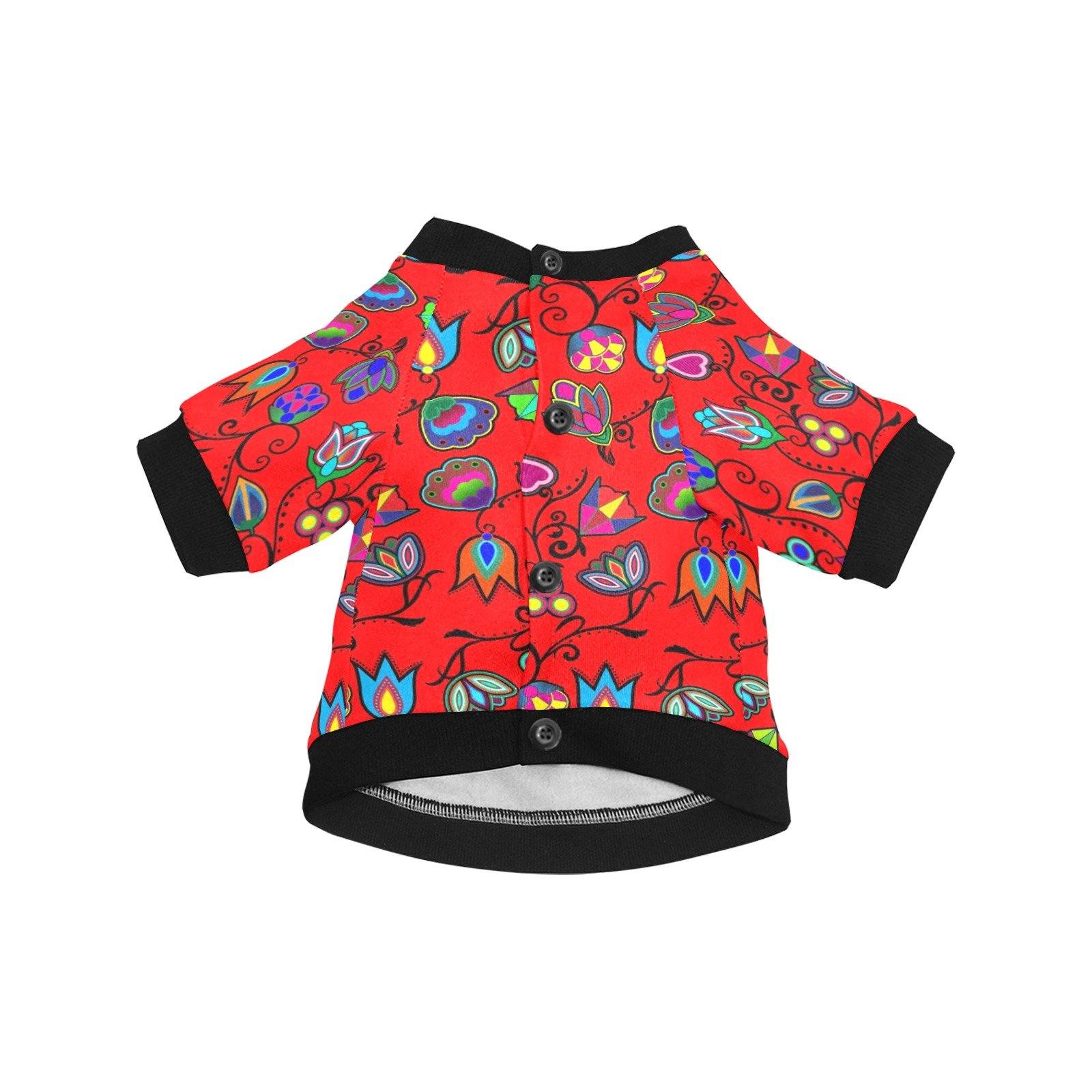 Indigenous Paisley Dahlia Pet Dog Round Neck Shirt Pet Dog Round Neck Shirt e-joyer