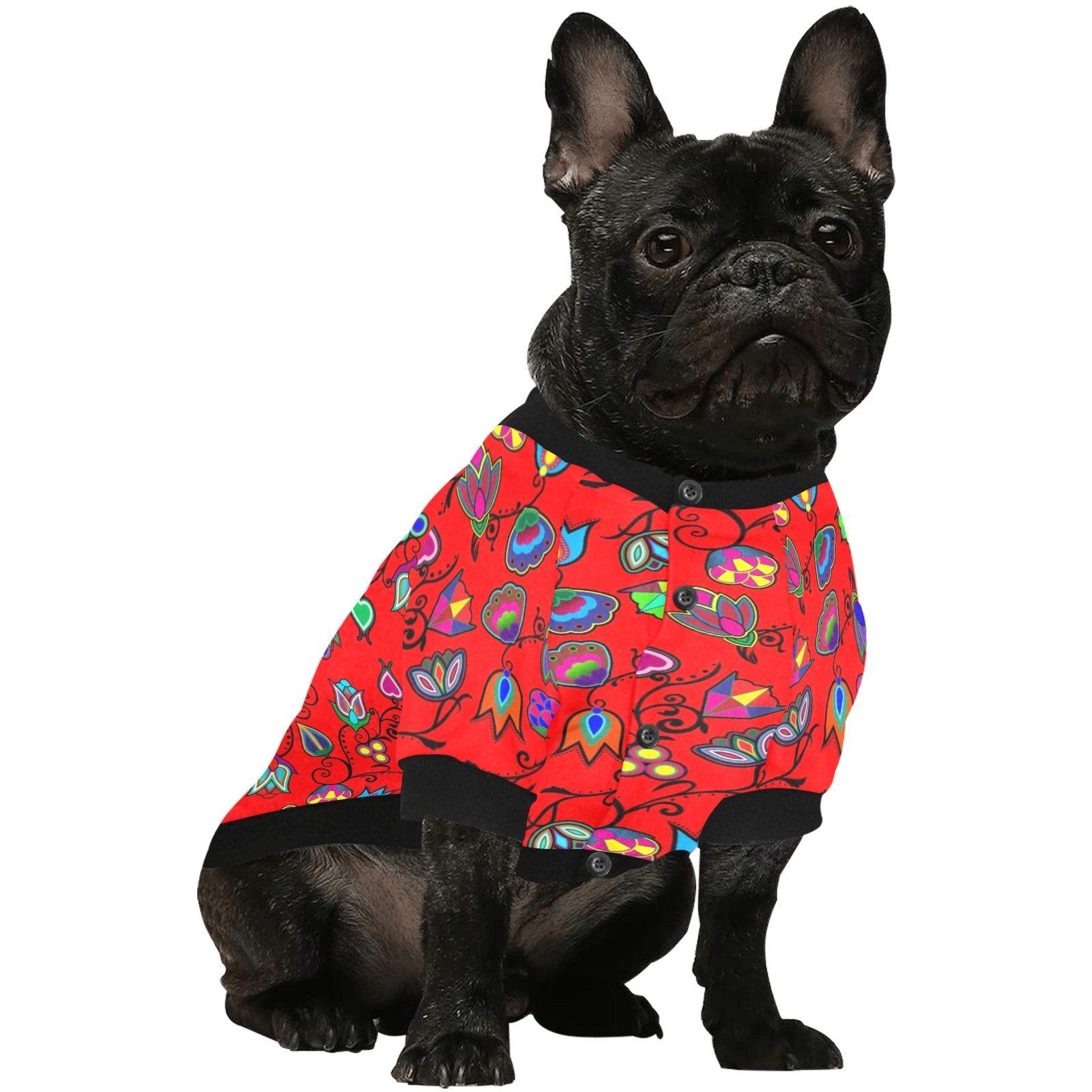 Indigenous Paisley Dahlia Pet Dog Round Neck Shirt Pet Dog Round Neck Shirt e-joyer