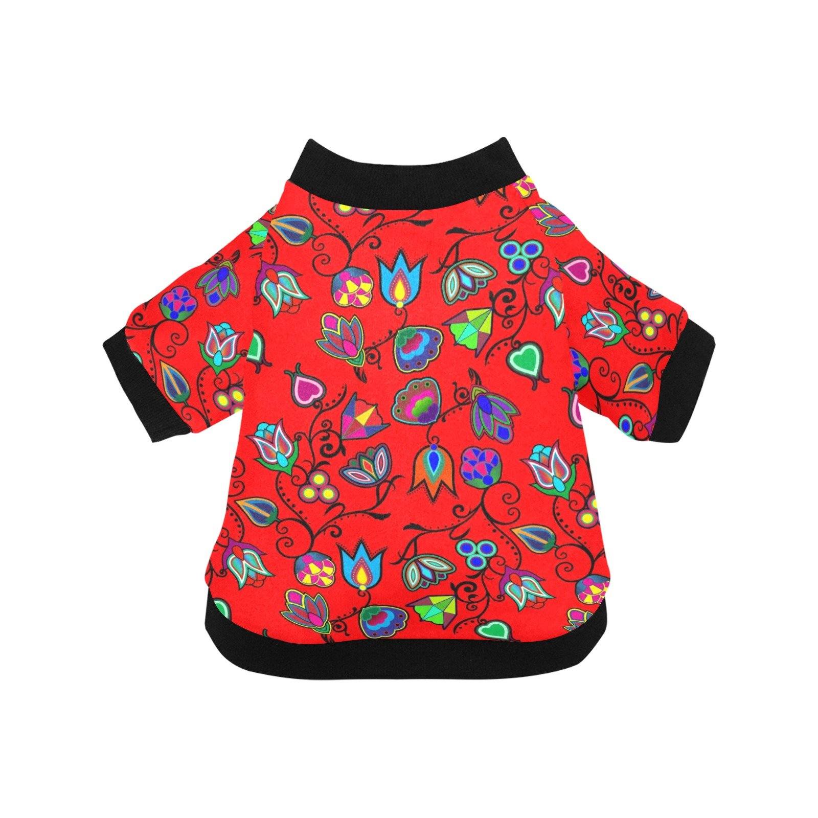 Indigenous Paisley Dahlia Pet Dog Round Neck Shirt Pet Dog Round Neck Shirt e-joyer