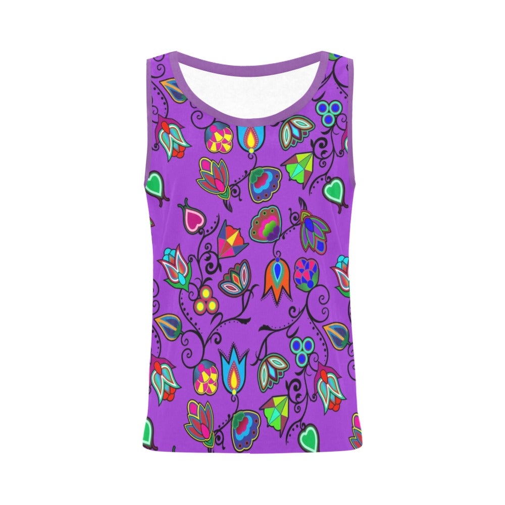 Indigenous Paisley Dark Orchid All Over Print Tank Top for Women (Model T43) All Over Print Tank Top for Women (T43) e-joyer