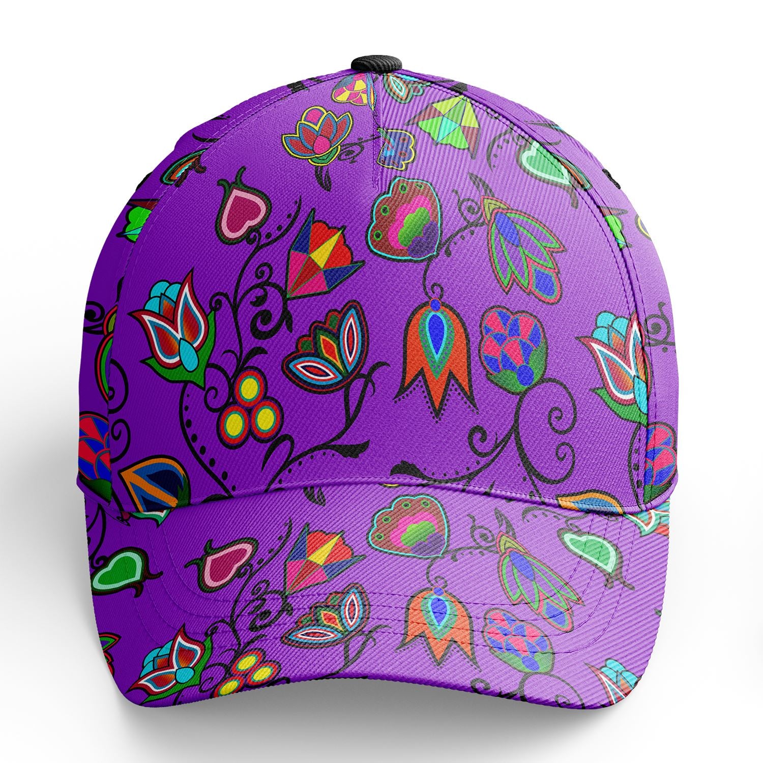 Indigenous Paisley Dark Orchid Snapback Hat hat Herman