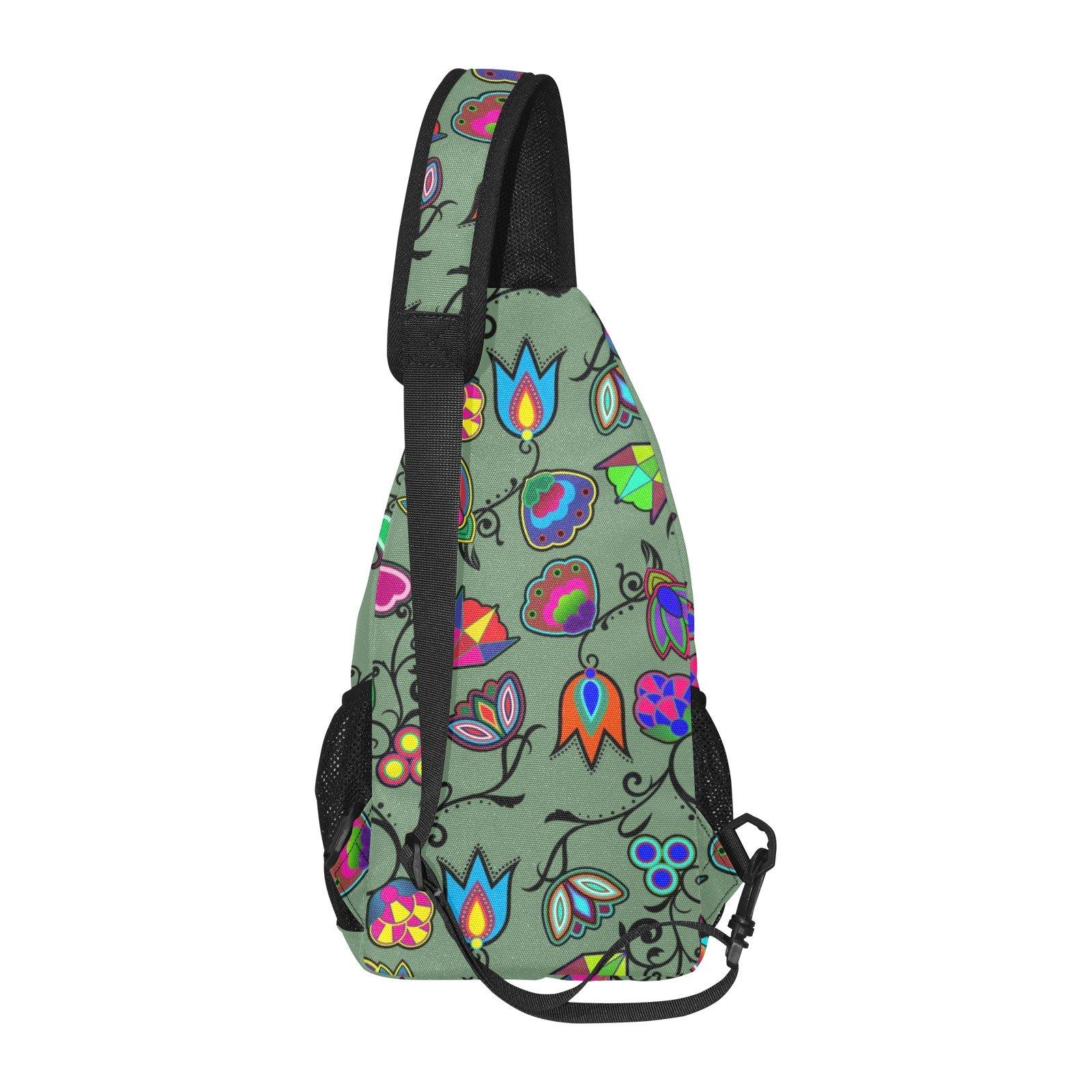 Indigenous Paisley Dark Sea All Over Print Chest Bag (Model 1719) All Over Print Chest Bag (1719) e-joyer