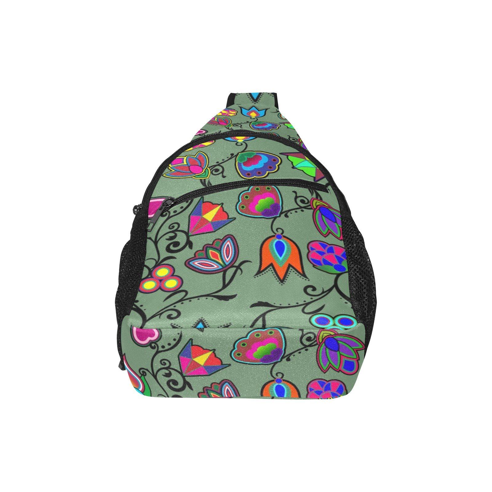 Indigenous Paisley Dark Sea All Over Print Chest Bag (Model 1719) All Over Print Chest Bag (1719) e-joyer