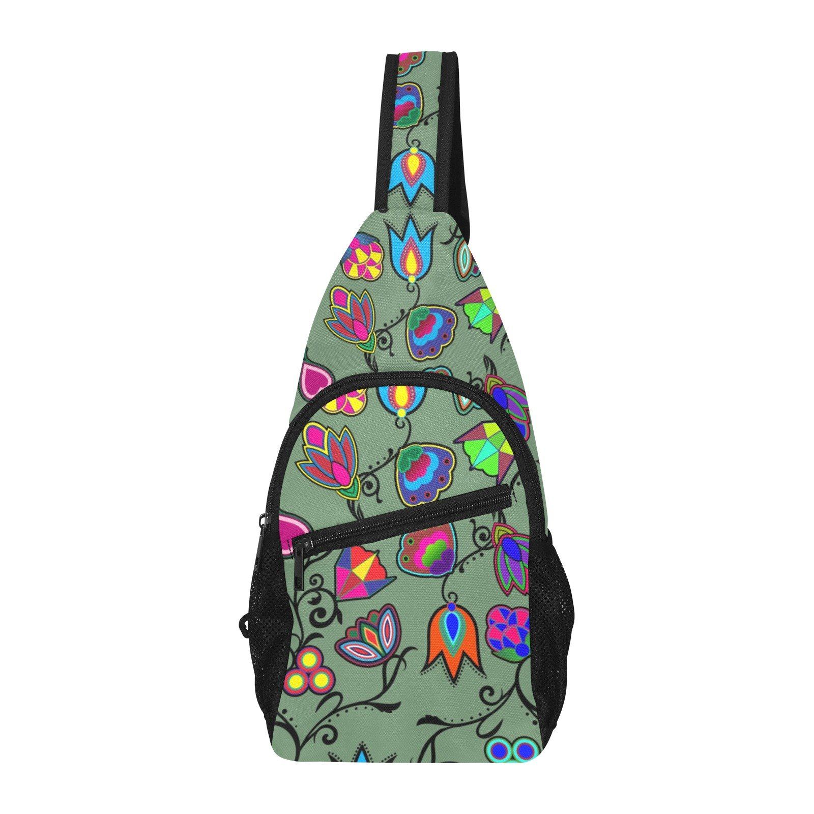 Indigenous Paisley Dark Sea All Over Print Chest Bag (Model 1719) All Over Print Chest Bag (1719) e-joyer
